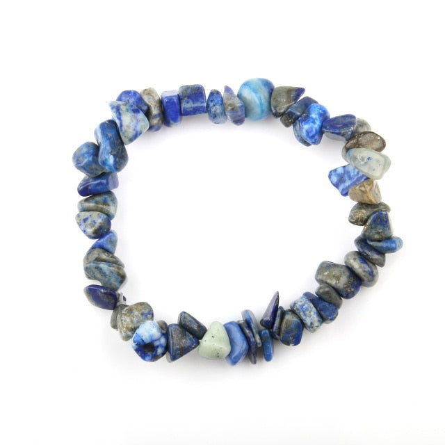 Irregular Natural Crystals Chakras Stone Bracelet