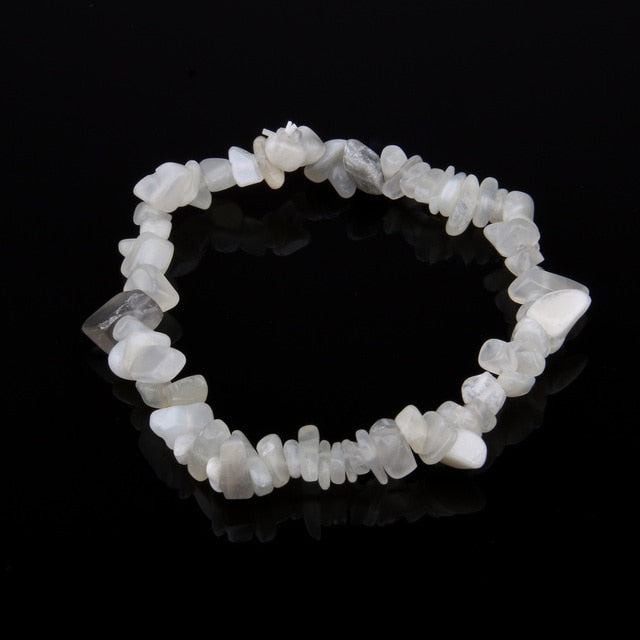 Irregular Natural Crystals Chakras Stone Bracelet