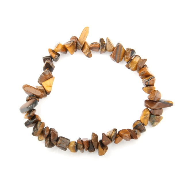 Irregular Natural Crystals Chakras Stone Bracelet