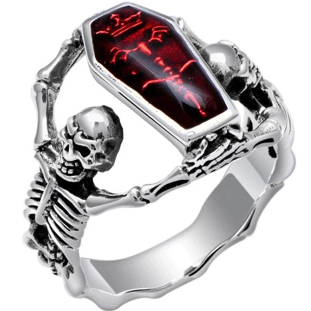 Punk Bottle Opener  Hip Hop Skull Head Rings