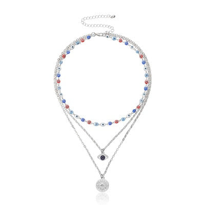 Fashion Turkish Evil Eyes Multilayer Necklaces