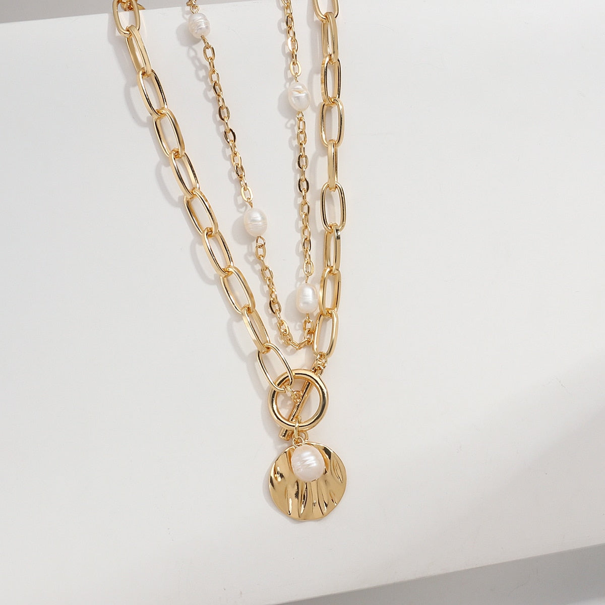 Punk Hip Hop Shell Pendant Necklace