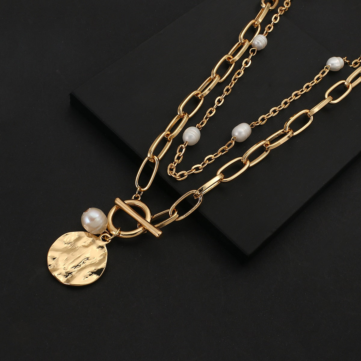 Punk Hip Hop Shell Pendant Necklace