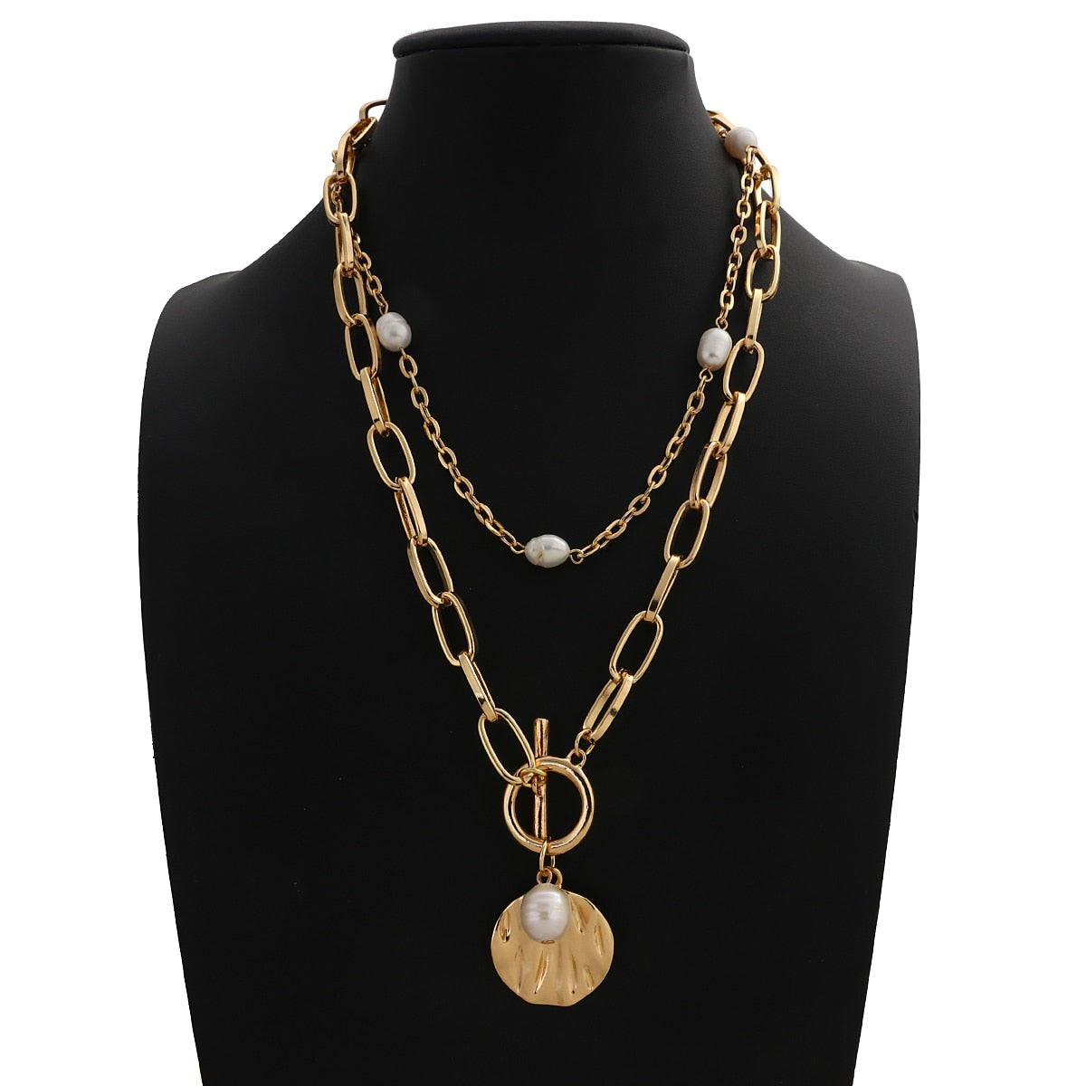 Punk Hip Hop Shell Pendant Necklace