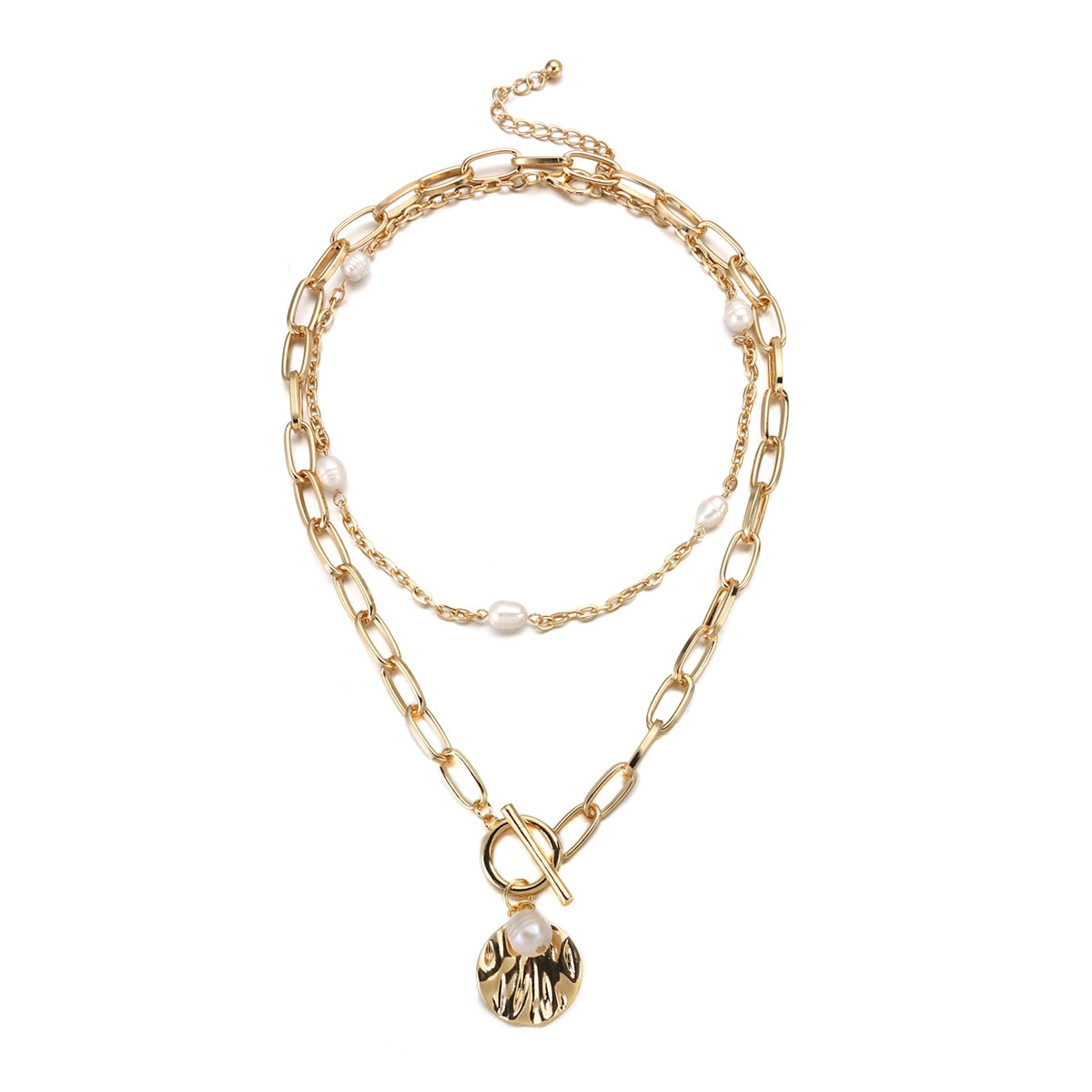 Punk Hip Hop Shell Pendant Necklace