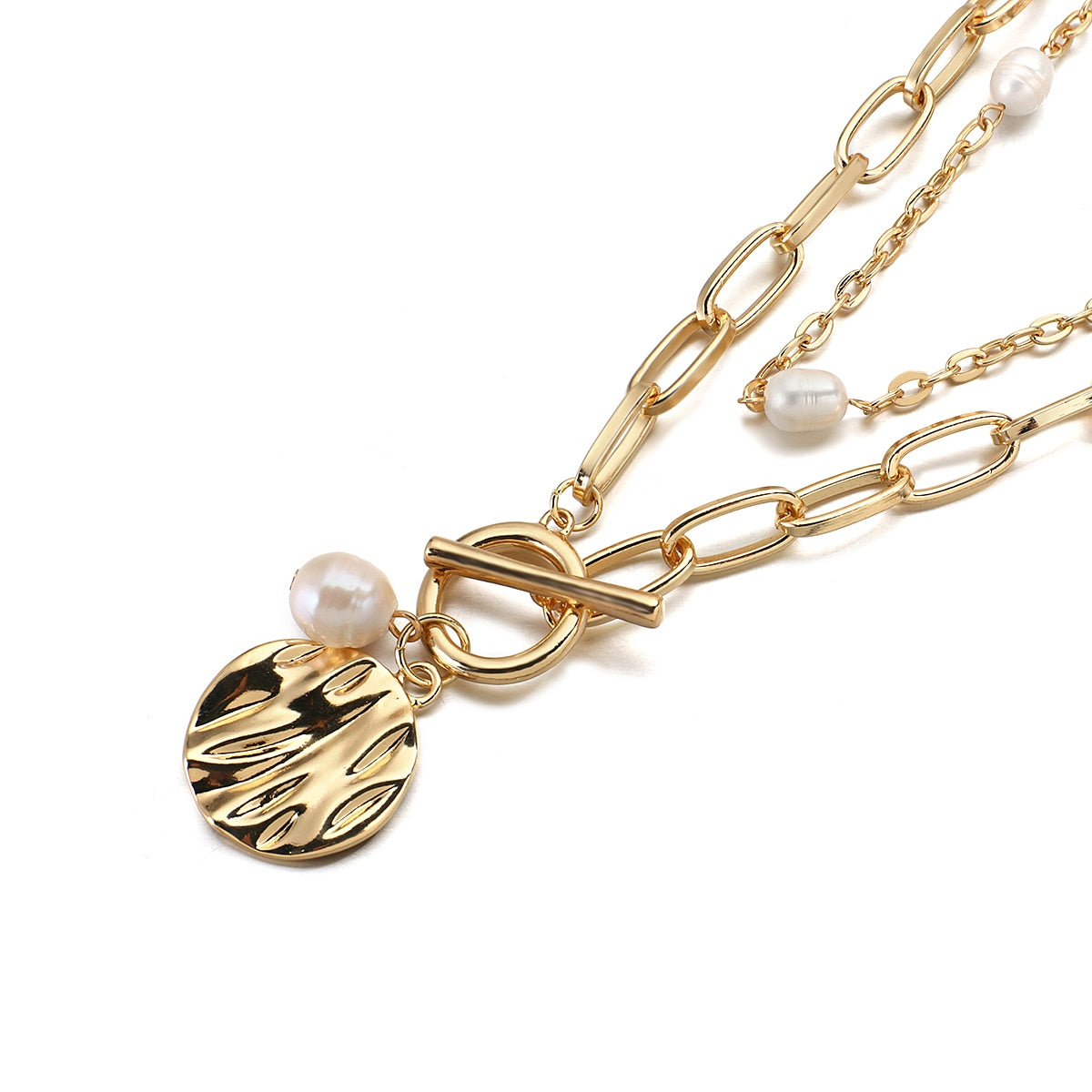 Punk Hip Hop Shell Pendant Necklace