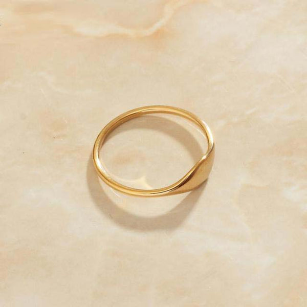 Anillos de boda para mujer rellenos de oro de 18 quilates, tallas 6, 7 y 8