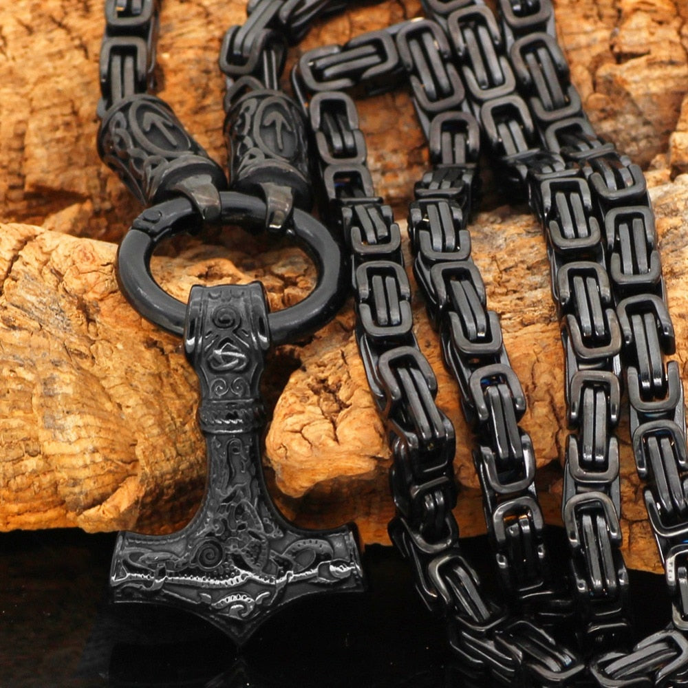 Viking  Celtic Wolf Rune  Pendant
