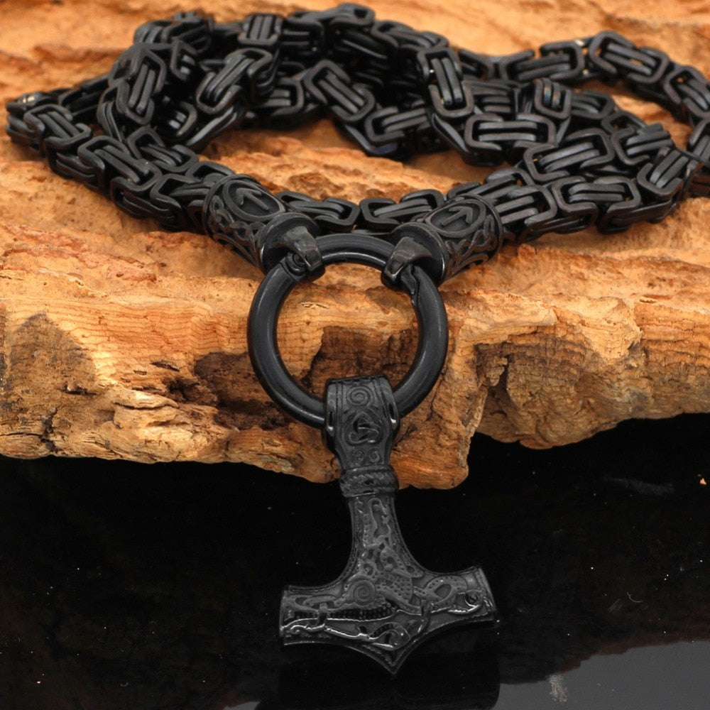 Viking  Celtic Wolf Rune  Pendant