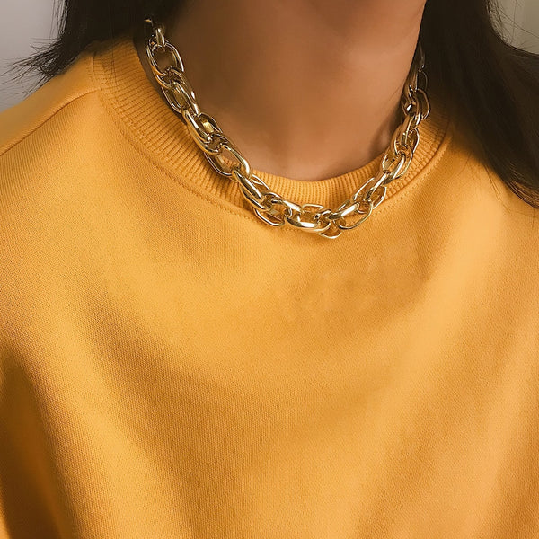 Punk Chain Choker Necklace Collar