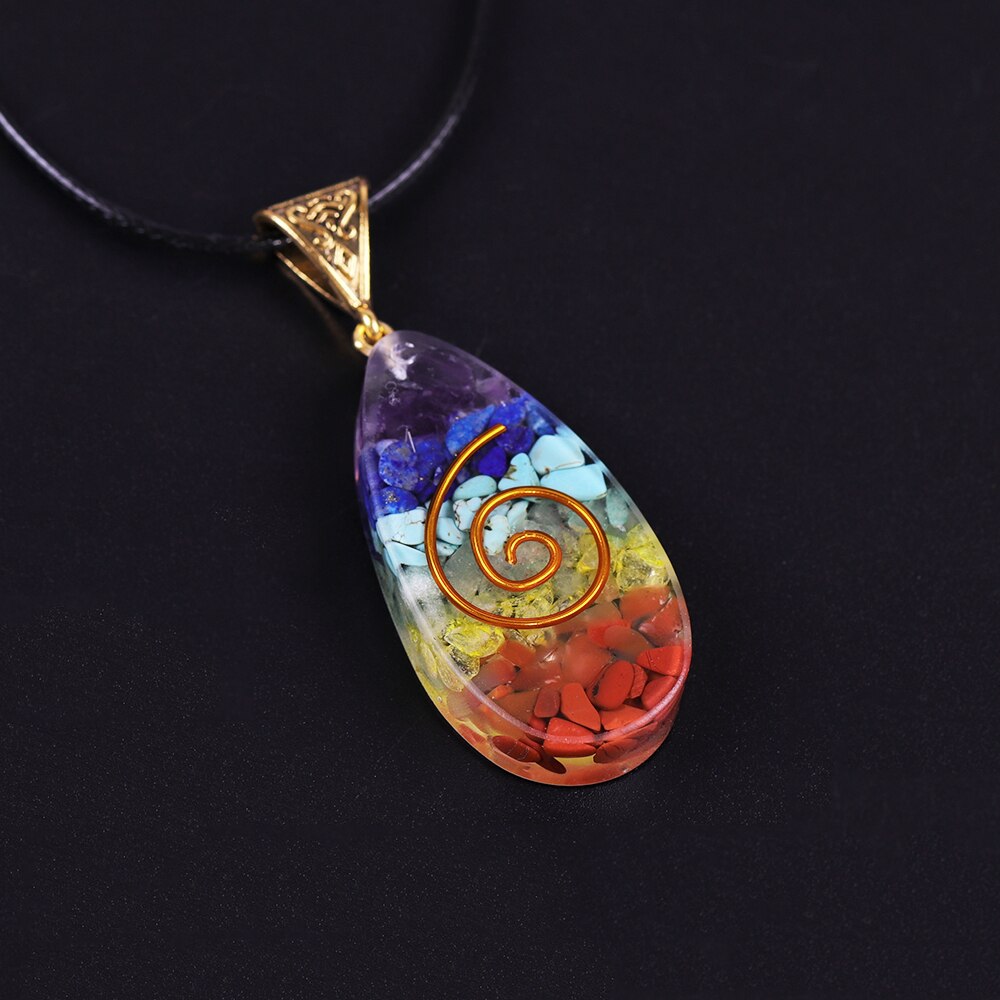 Natural Chakra Orgone Crystal  Necklaces