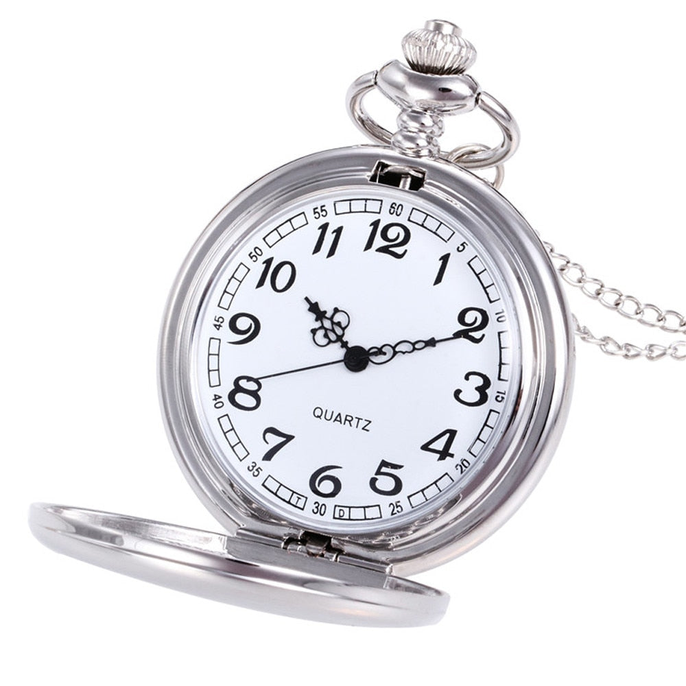 randpa Father Gift Men's Gold Sliver Pocket Watch