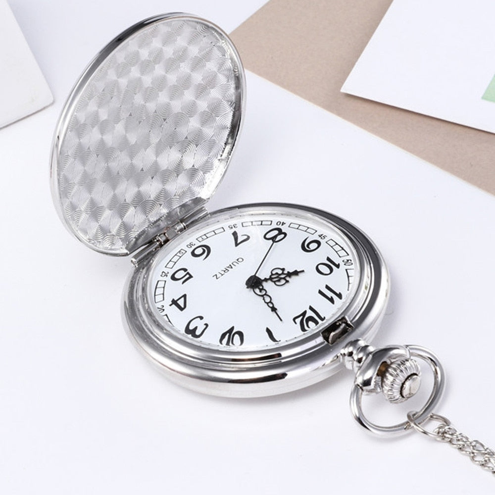 randpa Father Gift Men's Gold Sliver Pocket Watch