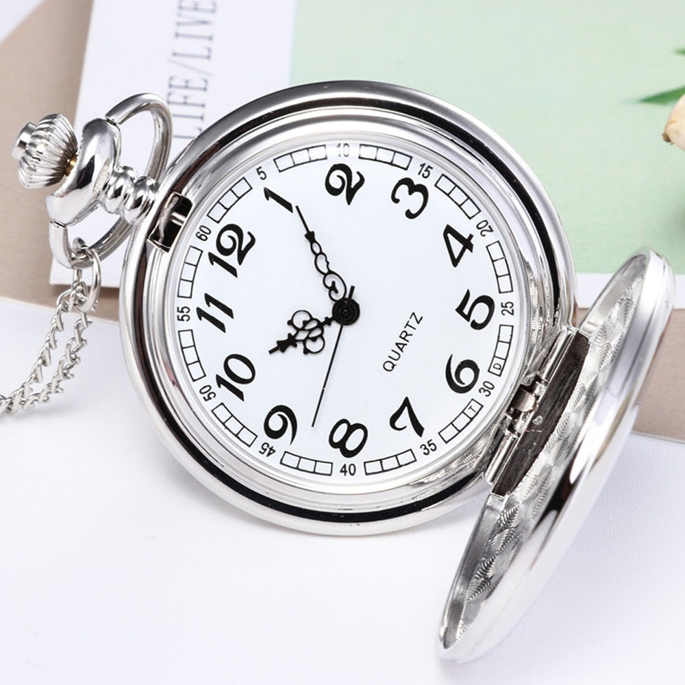 randpa Father Gift Men's Gold Sliver Pocket Watch