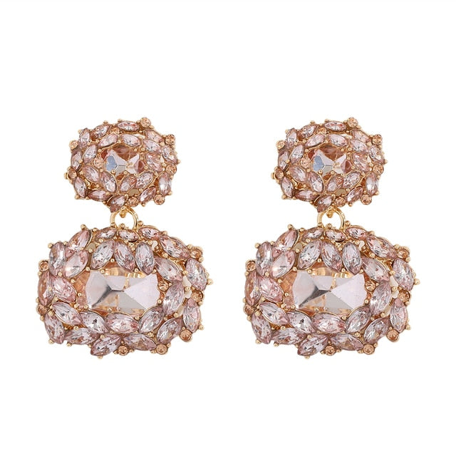 New ZA Crystal Drop Earrinigs For Women