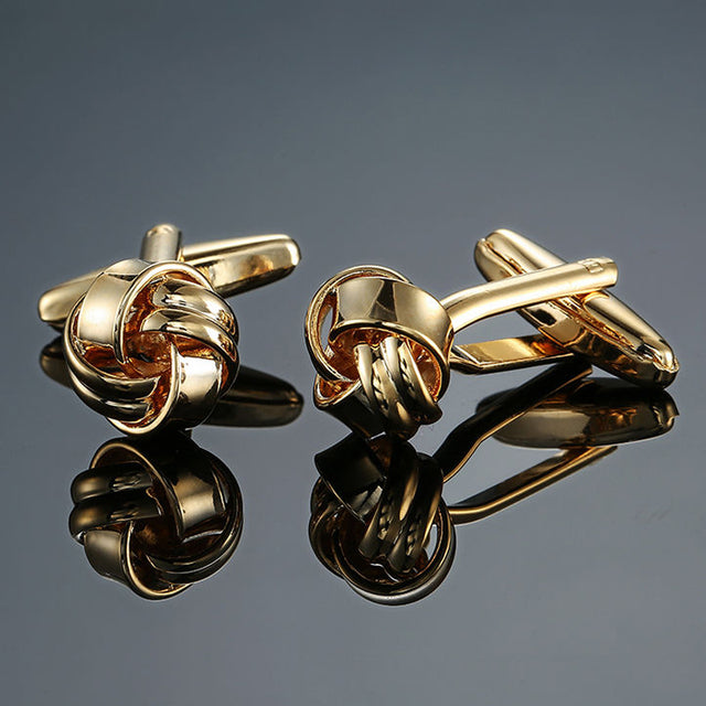 brass material twist design Cufflinks