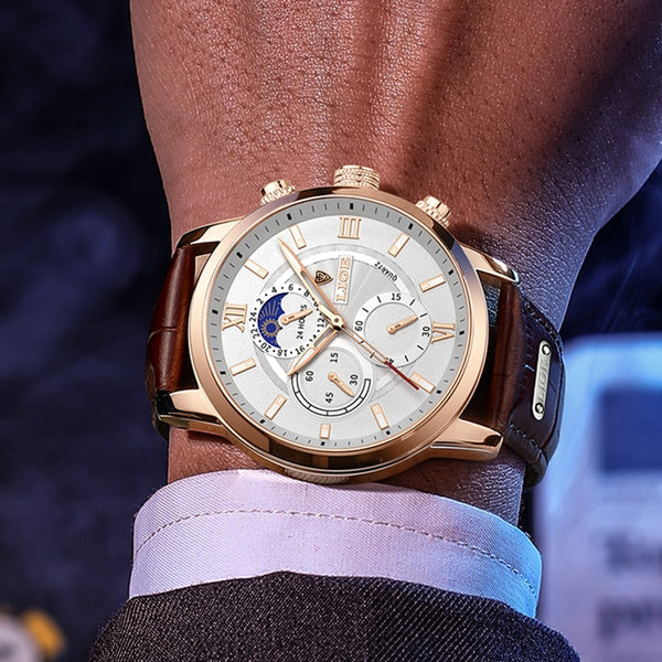 Relojes deportivos para hombre, reloj de cuarzo, reloj de pulsera informal militar resistente al agua.