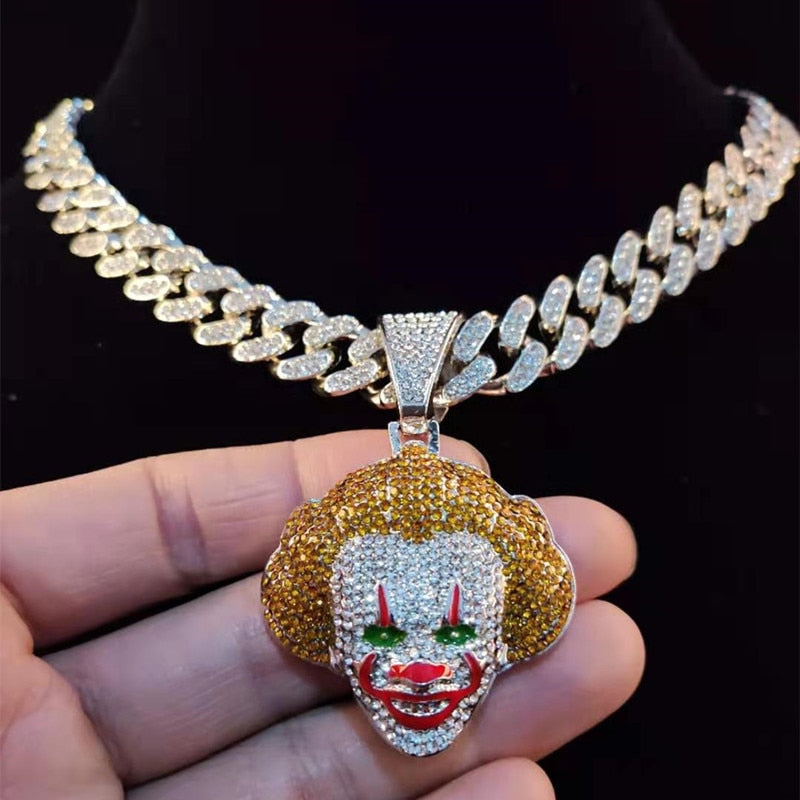 Hip Hop Movie Clown Pendant Necklace