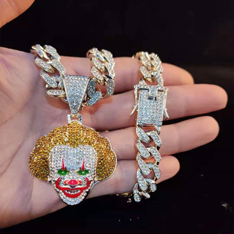 Hip Hop Movie Clown Pendant Necklace