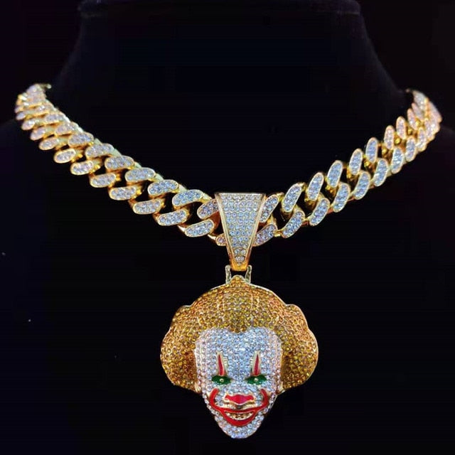 Hip Hop Movie Clown Pendant Necklace