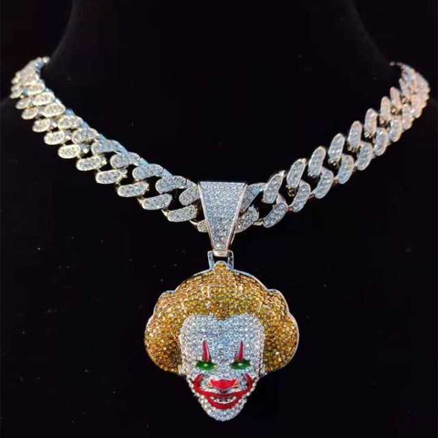 Hip Hop Movie Clown Pendant Necklace