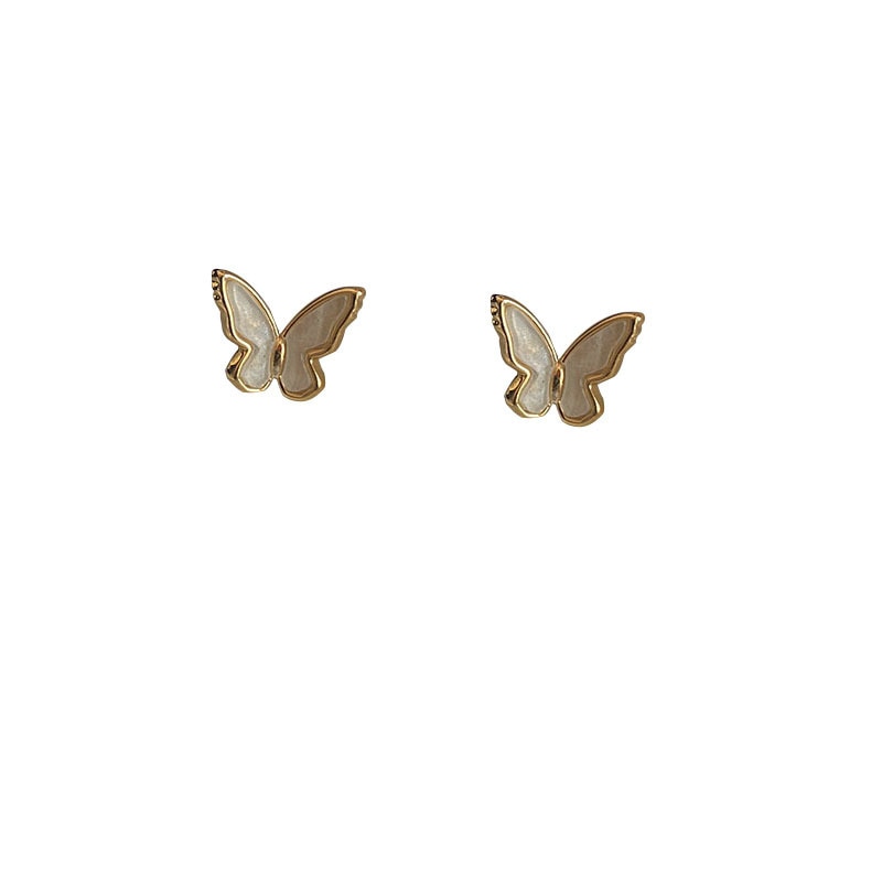 Korean Retro Acrylic Butterfly Earrings