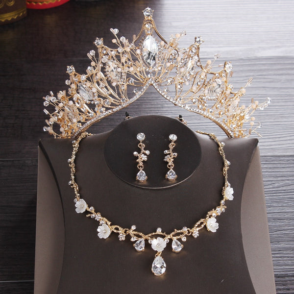 Conjuntos de joyería nupcial de estilo barroco retro