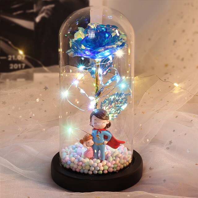 Enchanted Galaxy Rose -24K Gold Foil Flower