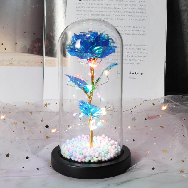 Enchanted Galaxy Rose -24K Gold Foil Flower