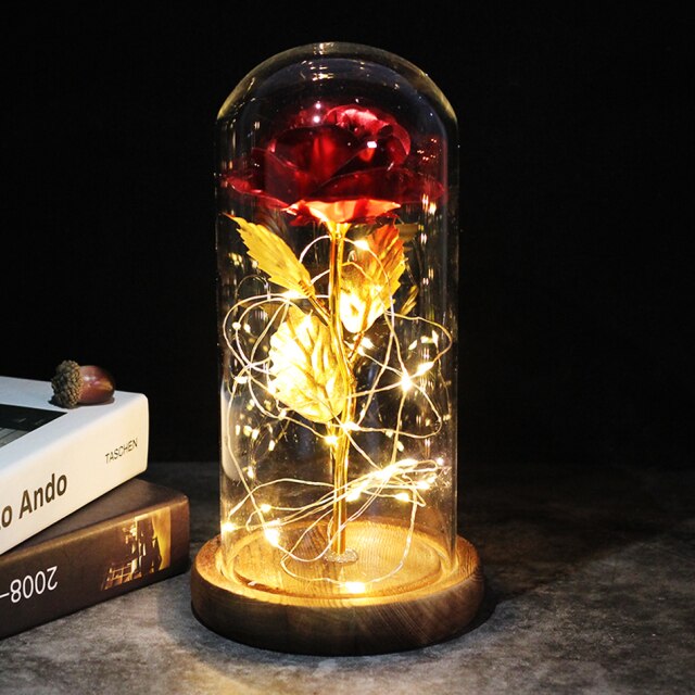 Enchanted Galaxy Rose -24K Gold Foil Flower