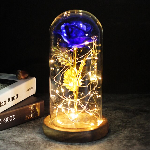 Enchanted Galaxy Rose -24K Gold Foil Flower
