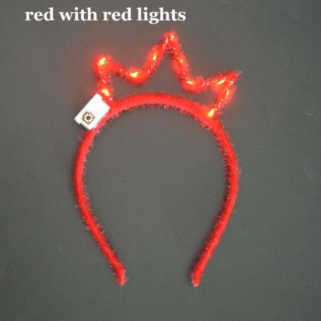 Women Girls Tiara Crown Blinking Light