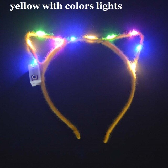 Women Girls Tiara Crown Blinking Light