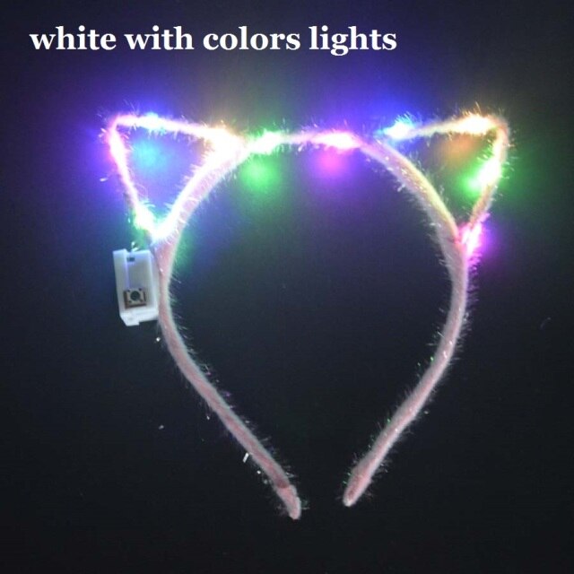 Women Girls Tiara Crown Blinking Light