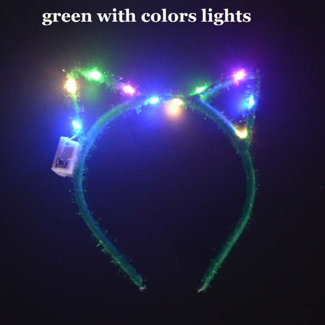 Women Girls Tiara Crown Blinking Light