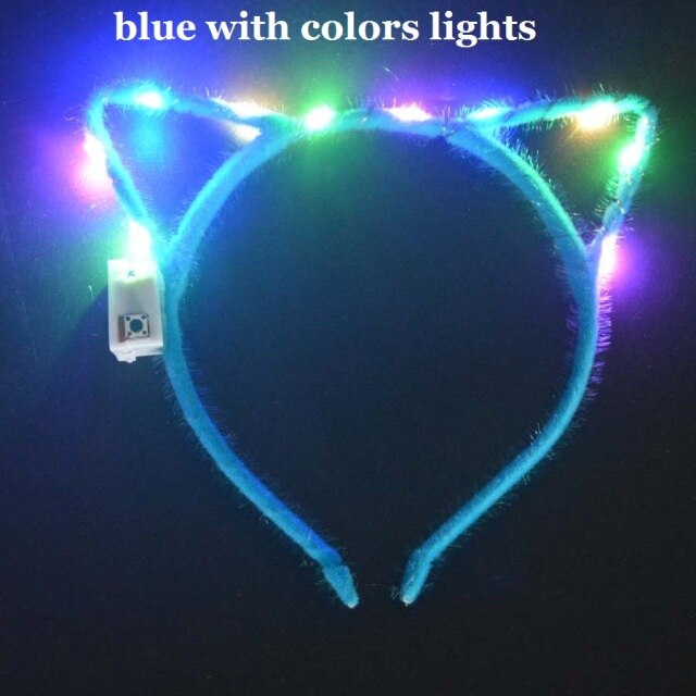 Women Girls Tiara Crown Blinking Light