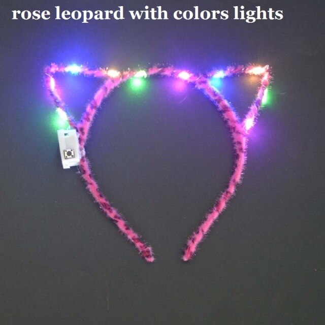 Women Girls Tiara Crown Blinking Light