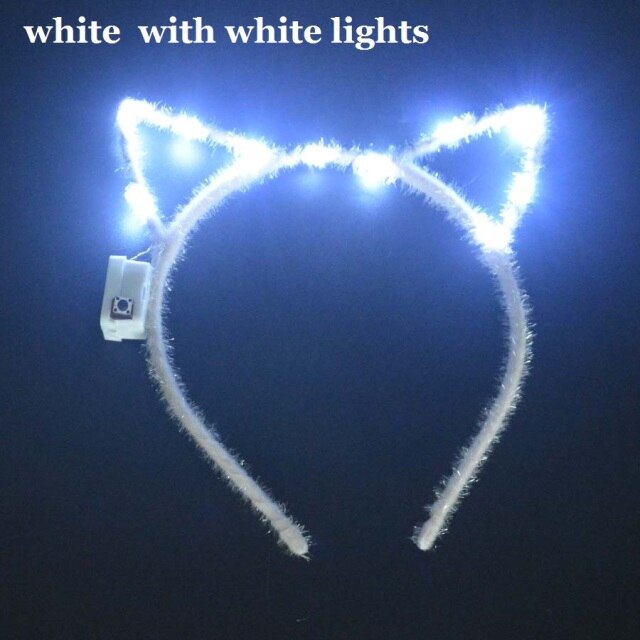 Women Girls Tiara Crown Blinking Light