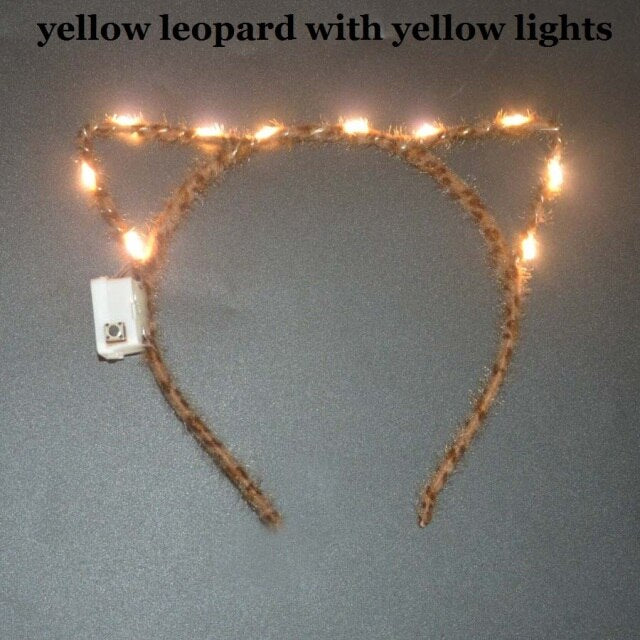 Women Girls Tiara Crown Blinking Light