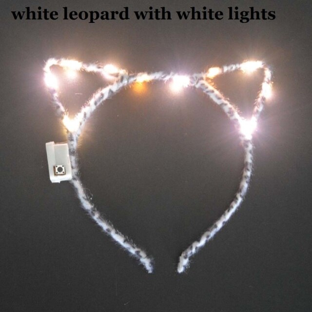 Women Girls Tiara Crown Blinking Light