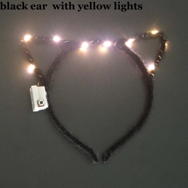 Women Girls Tiara Crown Blinking Light
