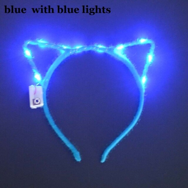 Women Girls Tiara Crown Blinking Light