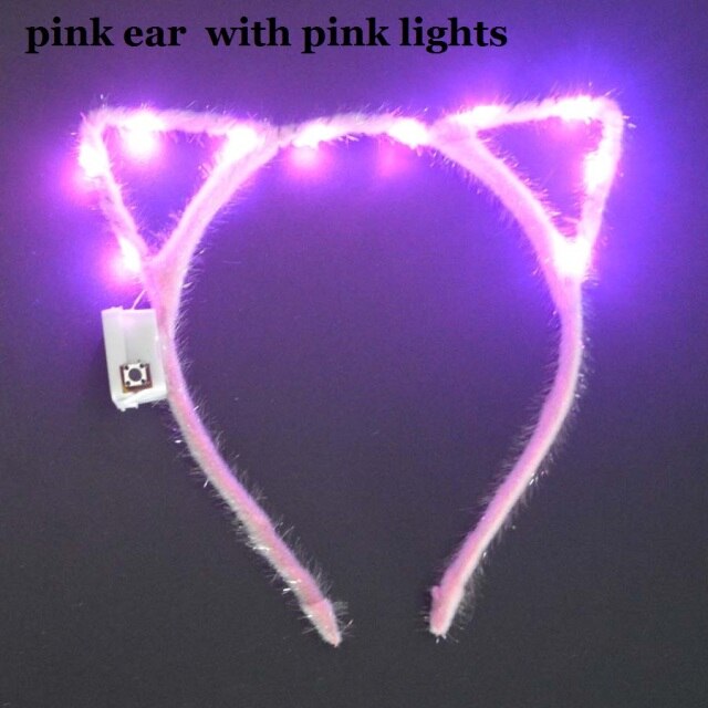 Women Girls Tiara Crown Blinking Light