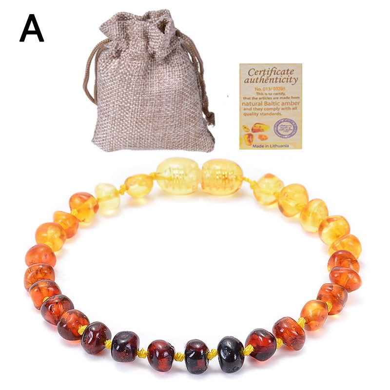 Natural Ambers Teething Bracelets for Baby