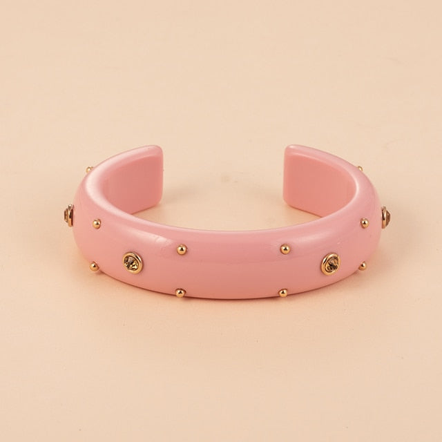 Cute Acrylic With Large  Ring&Bangle Bracelets Jewelry Sets