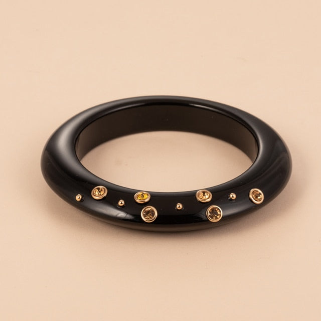 Cute Acrylic With Large  Ring&Bangle Bracelets Jewelry Sets