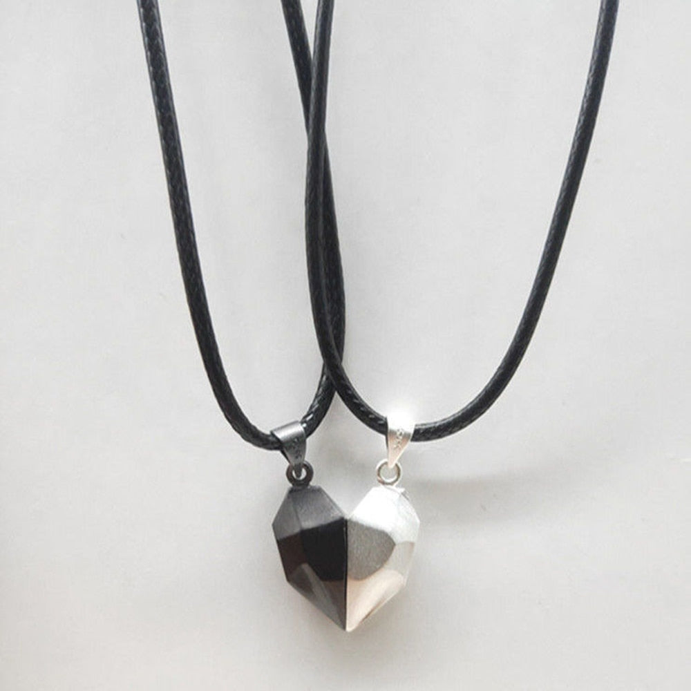 1Pair Magnetic Couple Heart Shape Necklace