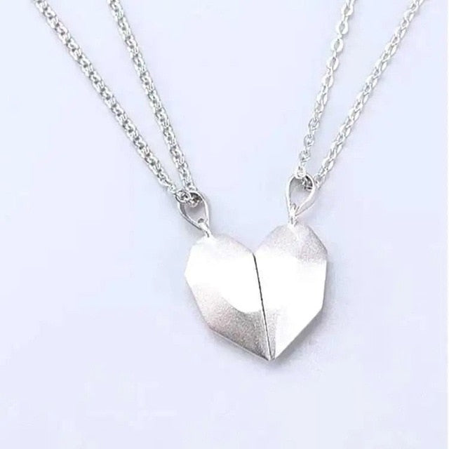 1Pair Magnetic Couple Heart Shape Necklace