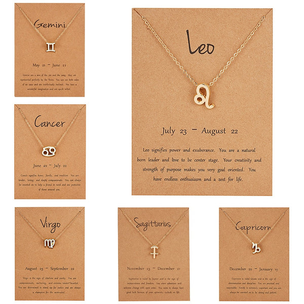New Constellation Zodiac Necklaces