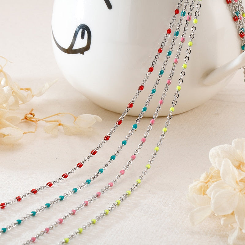 Stainless Steel Beads Chain Necklace